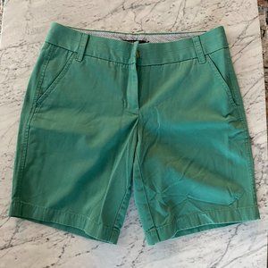 NWT J Crew 9" Chino Shorts, Green